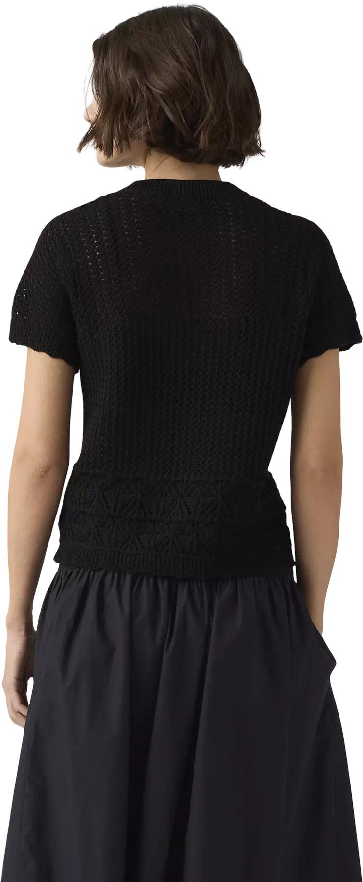 Product gallery image number 2 for product Isabelle Crochet Short Sleeve Sweater - Women's