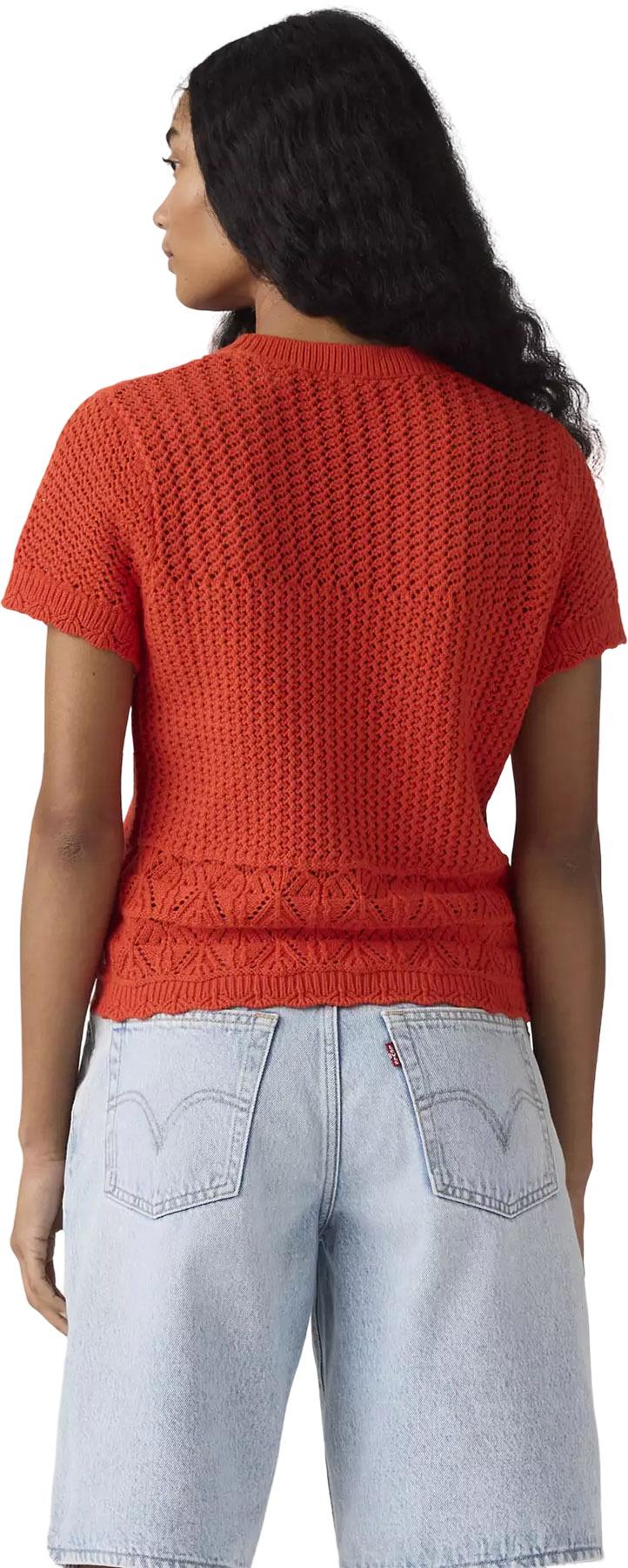 Product gallery image number 3 for product Chandail à manches courtes en crochet Isabelle - Femme