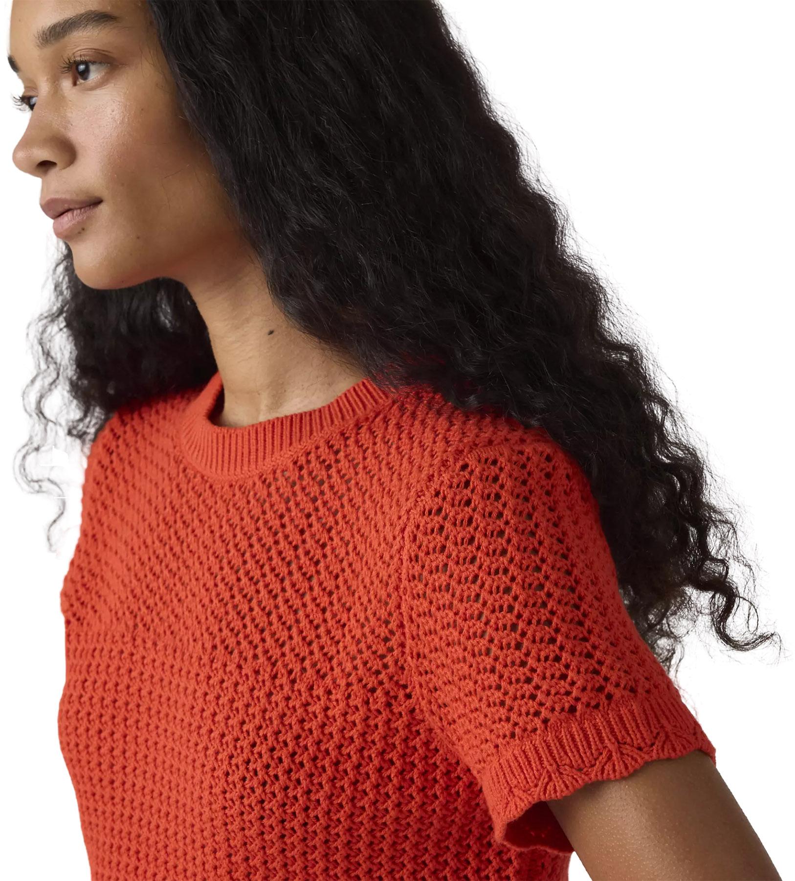 Product gallery image number 2 for product Chandail à manches courtes en crochet Isabelle - Femme