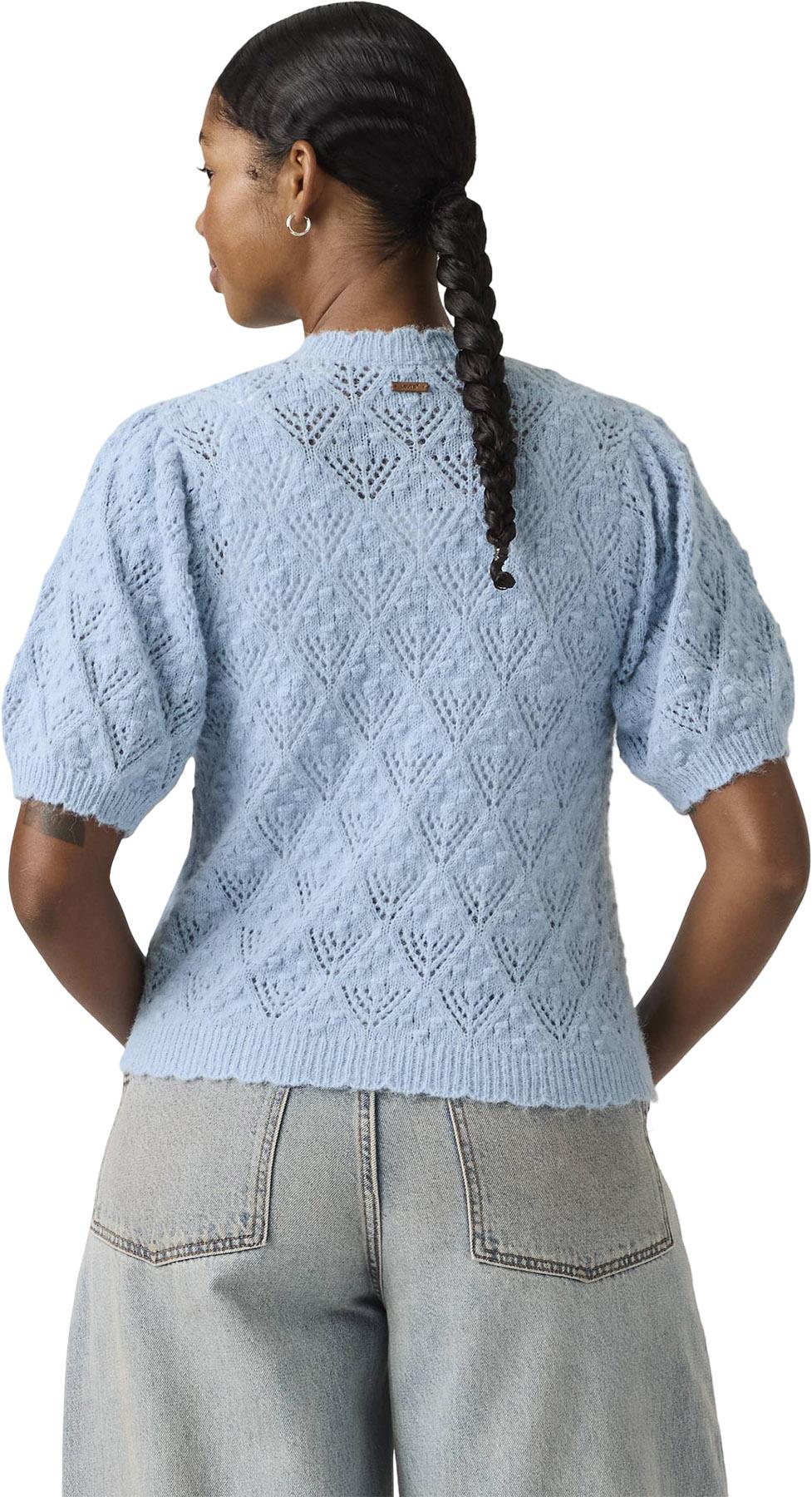 Product gallery image number 2 for product Pauline Pointelle Short Sleeve Cardigan - Women's