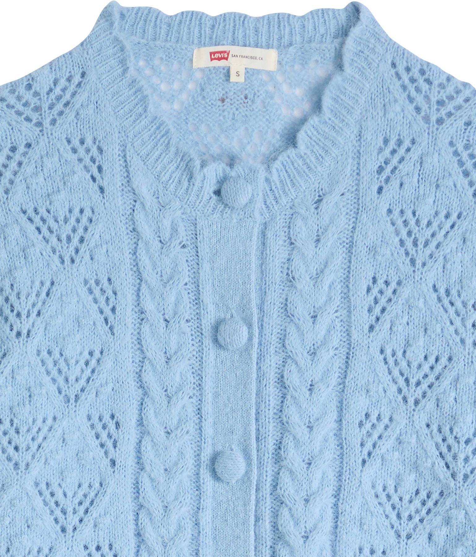 Product gallery image number 3 for product Pauline Pointelle Short Sleeve Cardigan - Women's