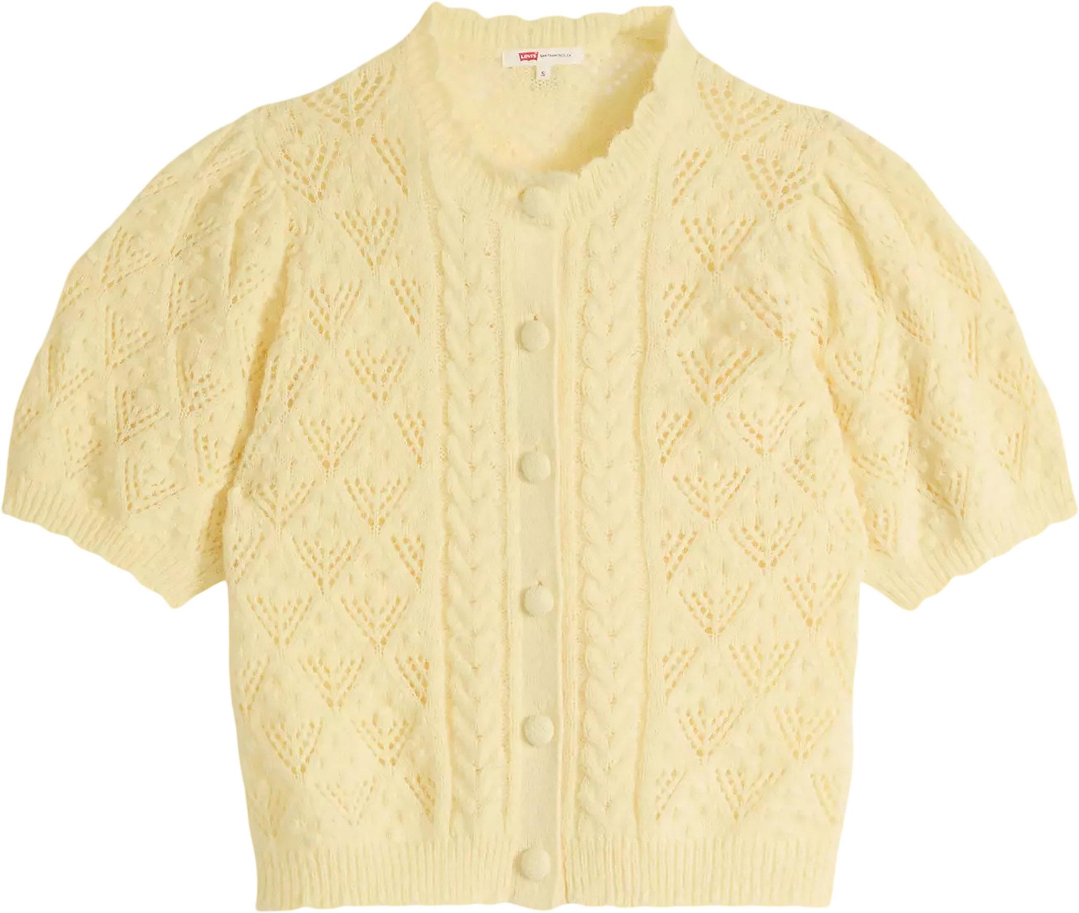 Product image for Cardigan à manches courtes en pointelle Pauline - Femme