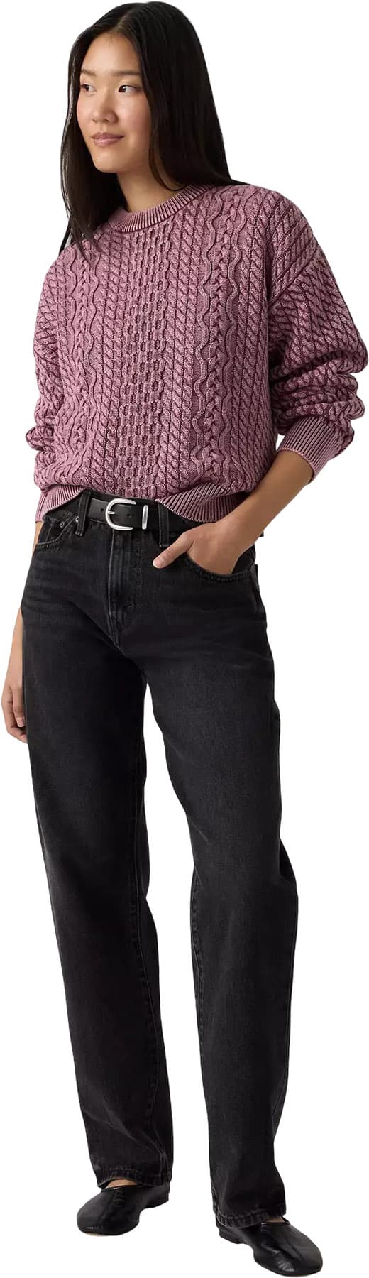 Product gallery image number 3 for product Jean style dad Easy - Femme