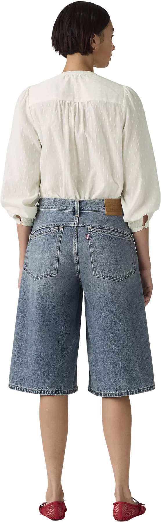 Numéro de l'image de la galerie de produits 2 pour le produit Short en jean très ample - Femme