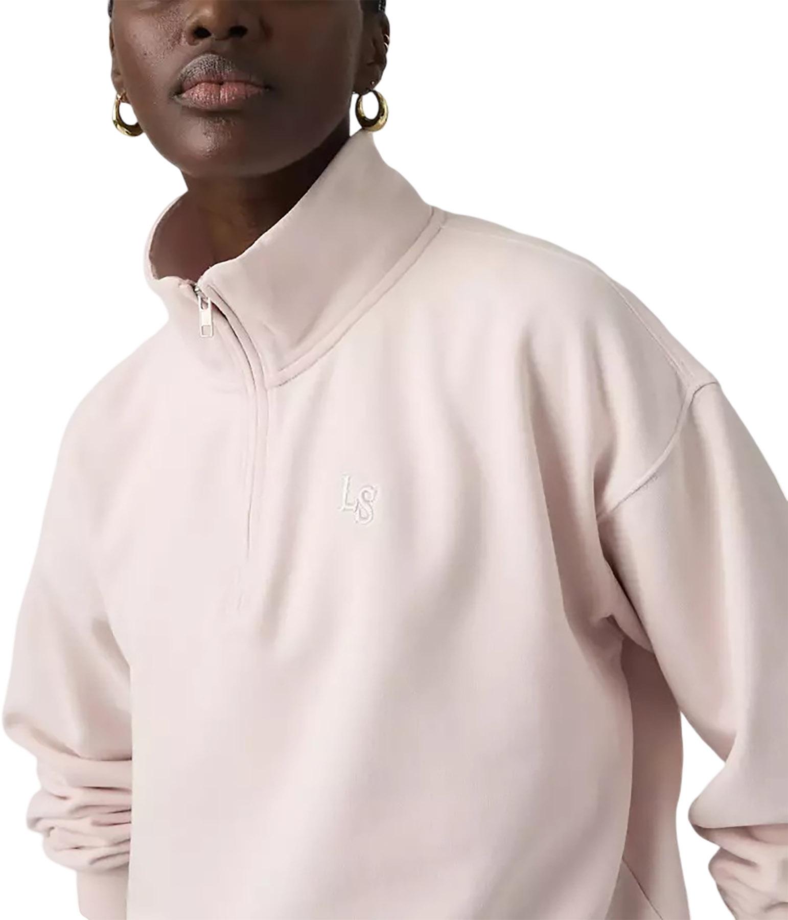 Product gallery image number 3 for product Vintage Boxy Graphic Quarter Zip Sweatshirt - Women's