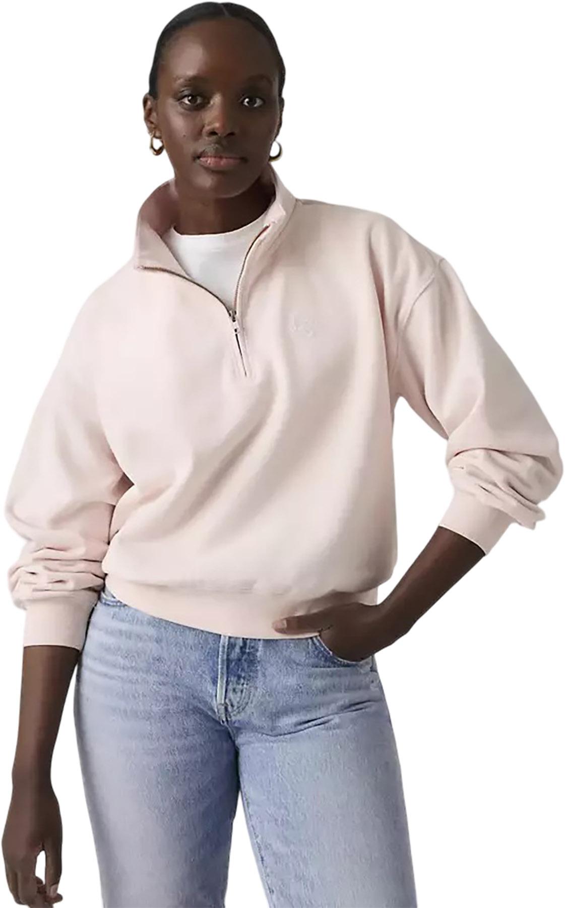 Product gallery image number 5 for product Vintage Boxy Graphic Quarter Zip Sweatshirt - Women's