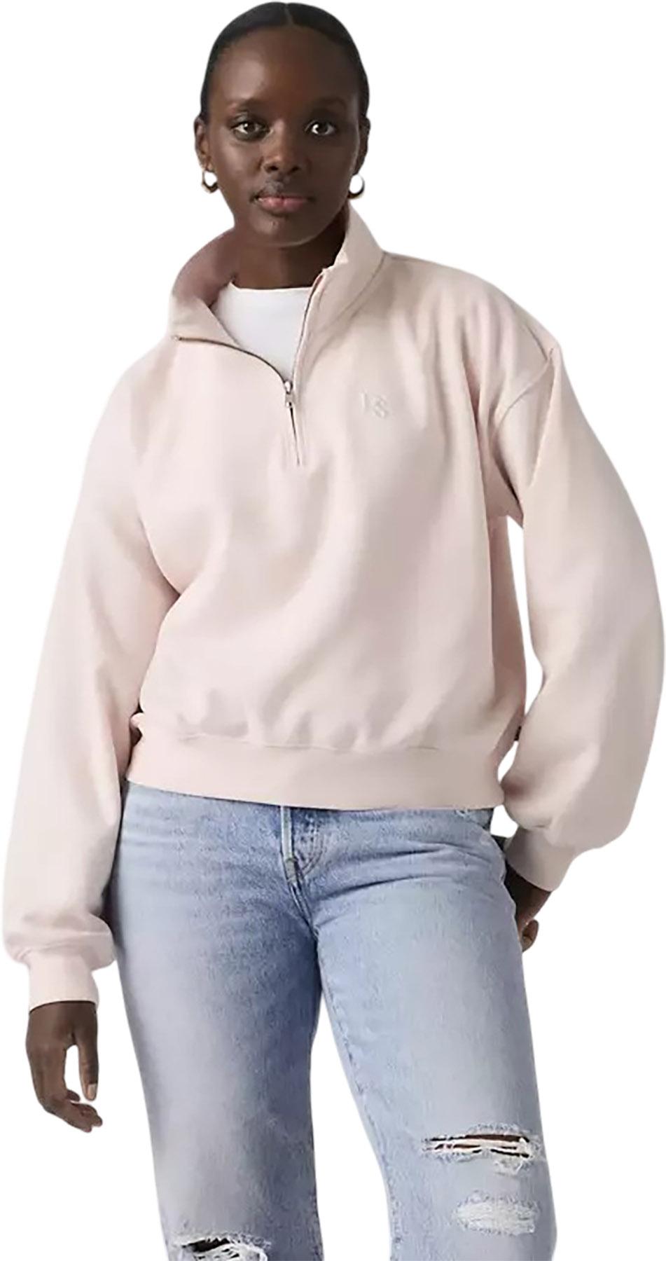 Product gallery image number 4 for product Vintage Boxy Graphic Quarter Zip Sweatshirt - Women's