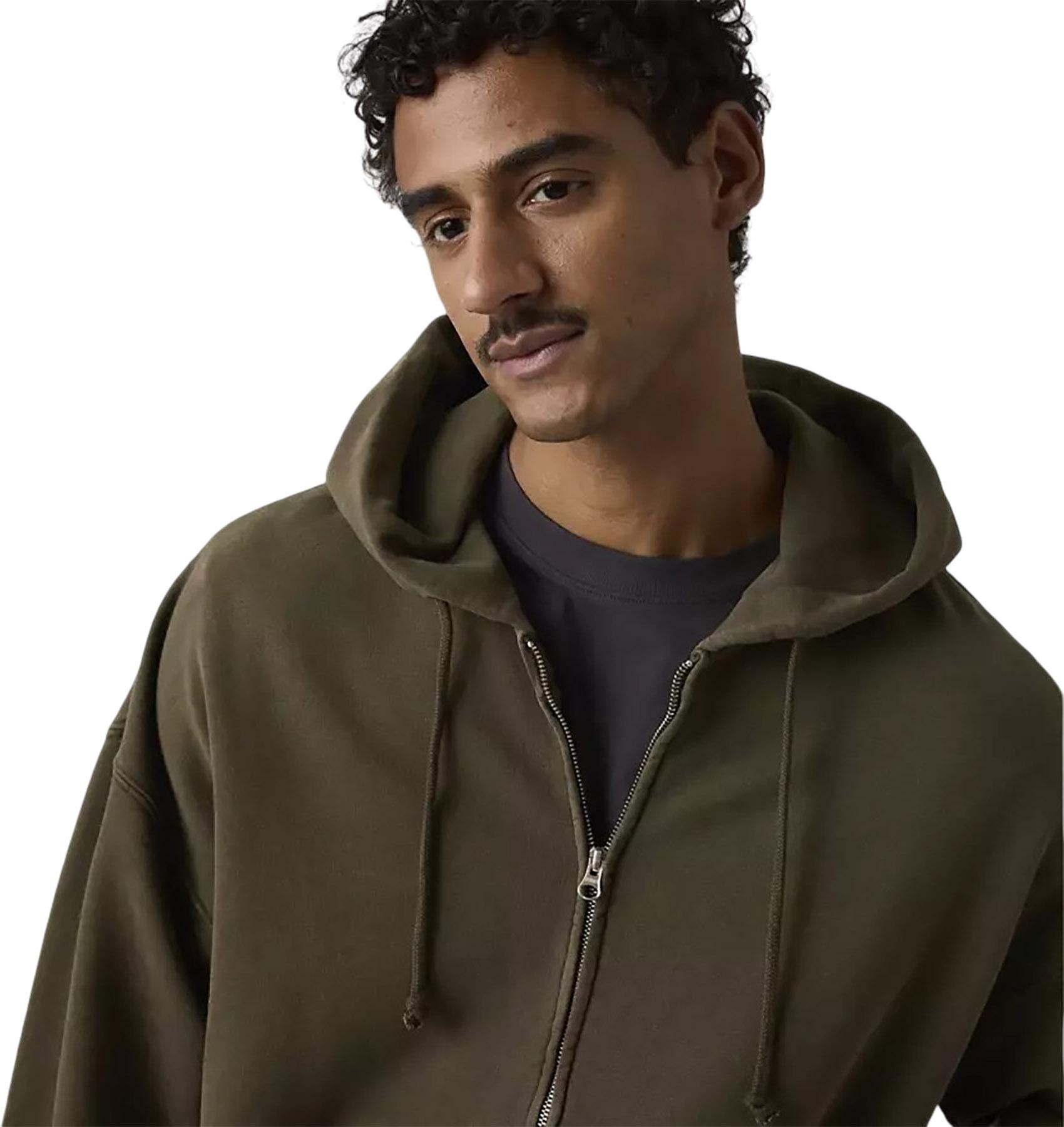 Product gallery image number 4 for product Hayes Boxy Grunge Wash Full-Zip Sweatshirt - Men's