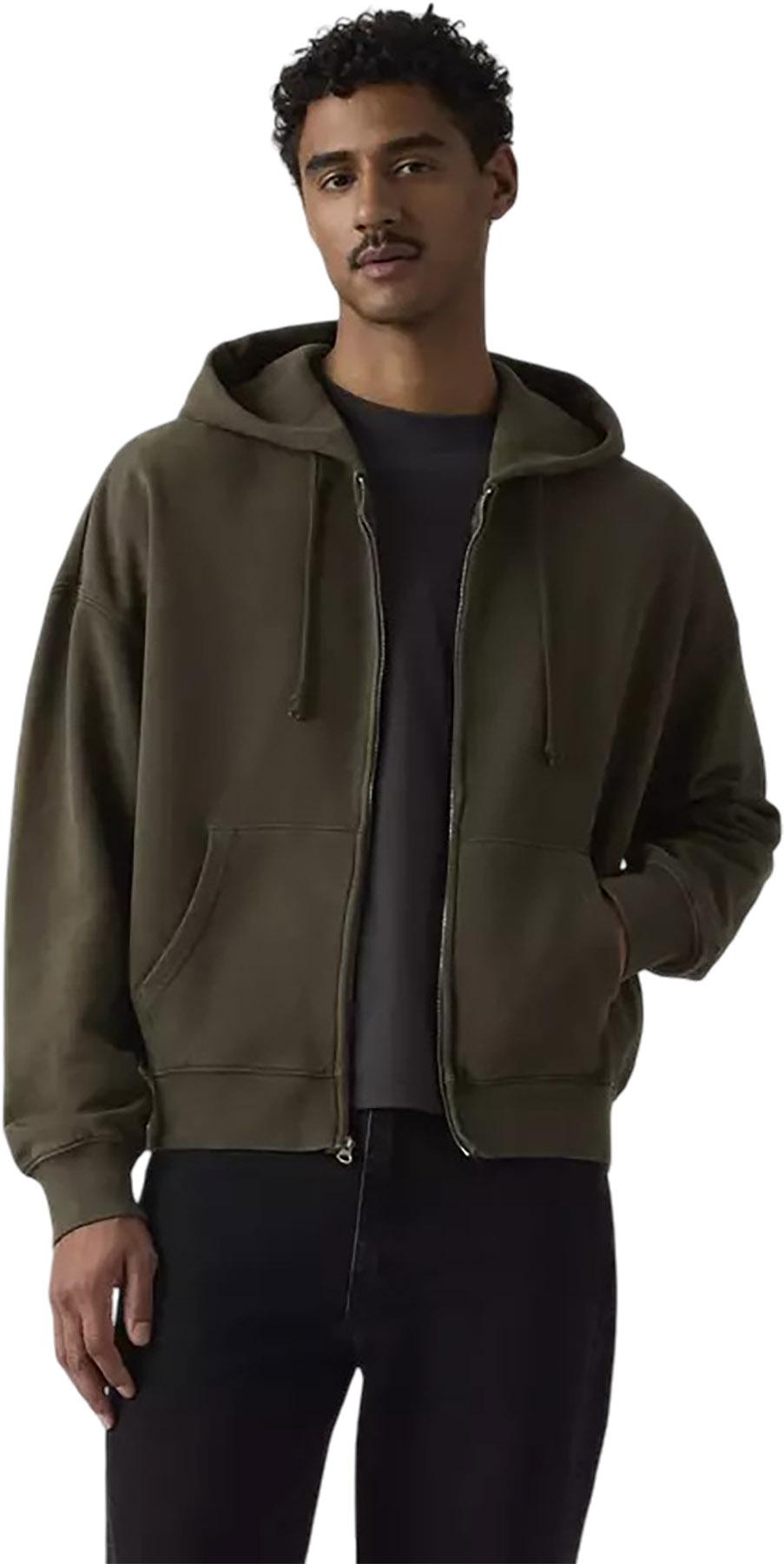 Product gallery image number 2 for product Hayes Boxy Grunge Wash Full-Zip Sweatshirt - Men's