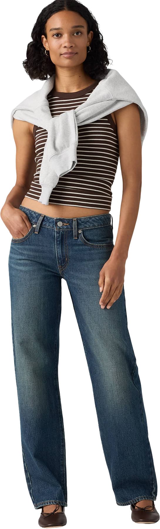 Numéro de l'image de la galerie de produits 4 pour le produit Jean à jambe droite Superlow - Femme