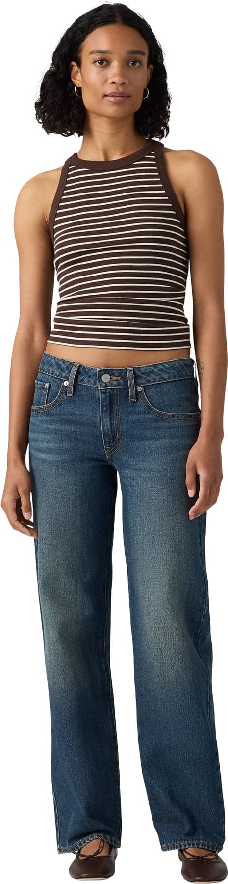 Numéro de l'image de la galerie de produits 6 pour le produit Jean à jambe droite Superlow - Femme