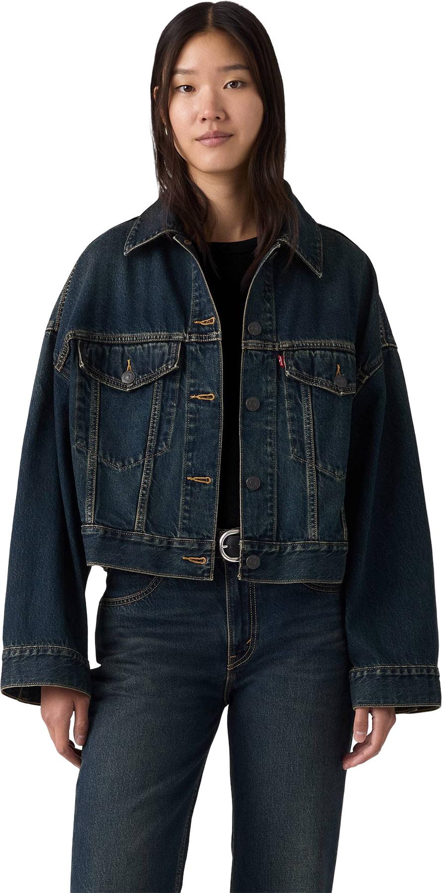 Numéro de l'image de la galerie de produits 3 pour le produit Blouson de camionneur court ample - Femme