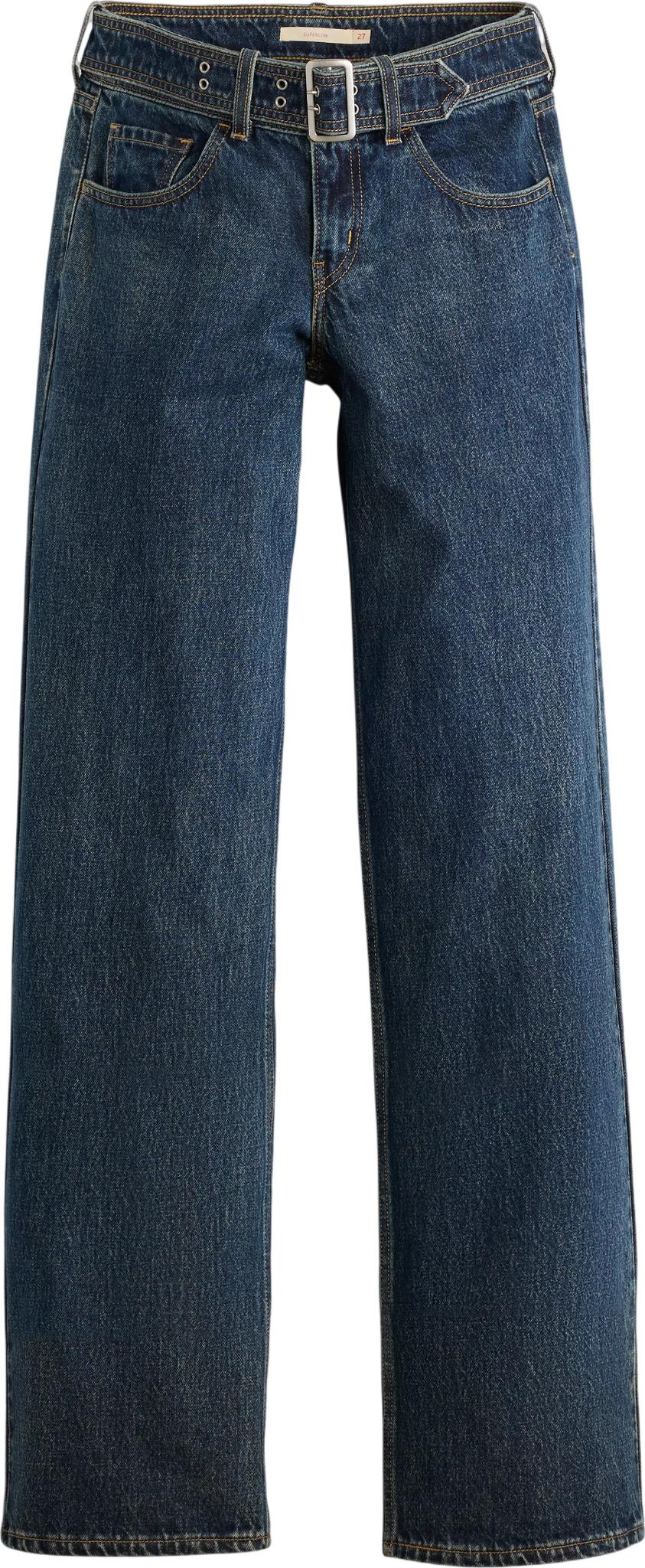 Product gallery image number 3 for product Belted Superlow Loose Jeans - Women's