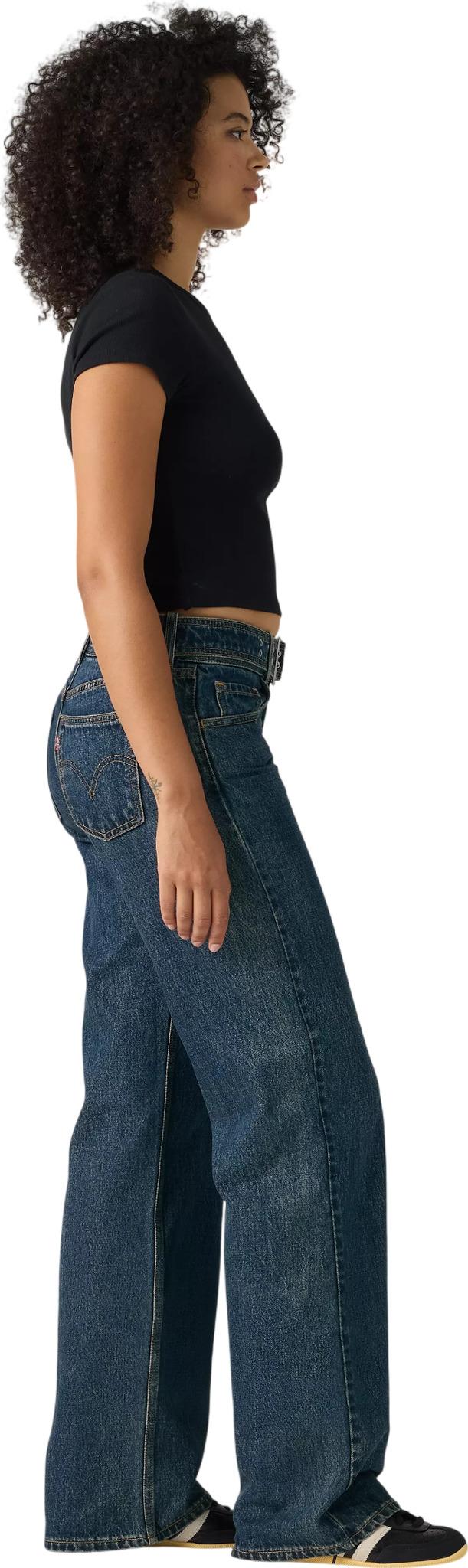 Product gallery image number 2 for product Belted Superlow Loose Jeans - Women's