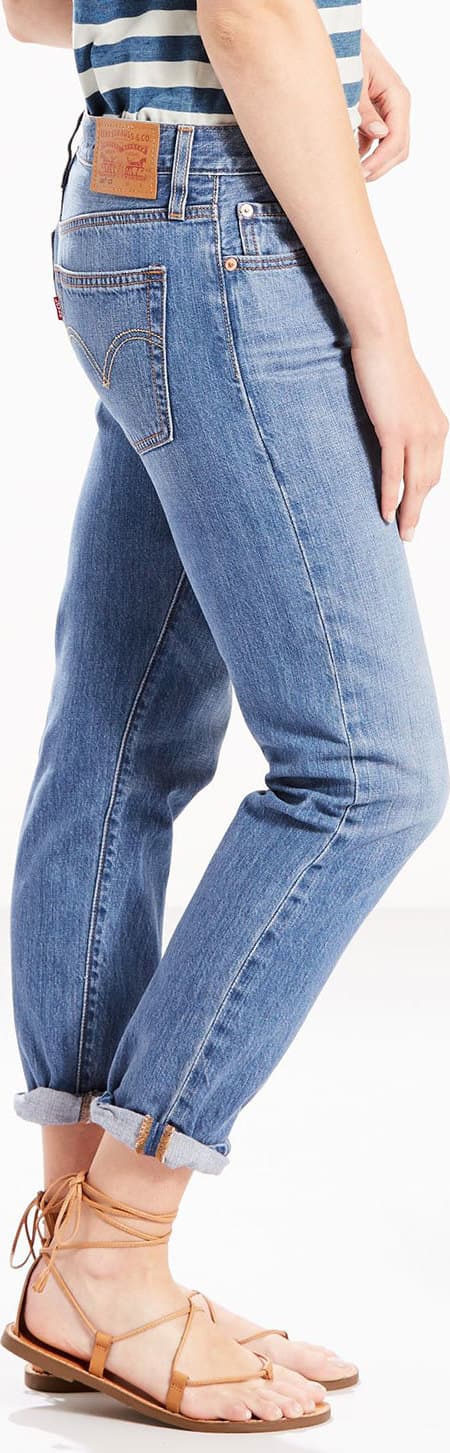 Product gallery image number 3 for product 501 CT Lightweight Jeans - Tune Out Blue - Women's