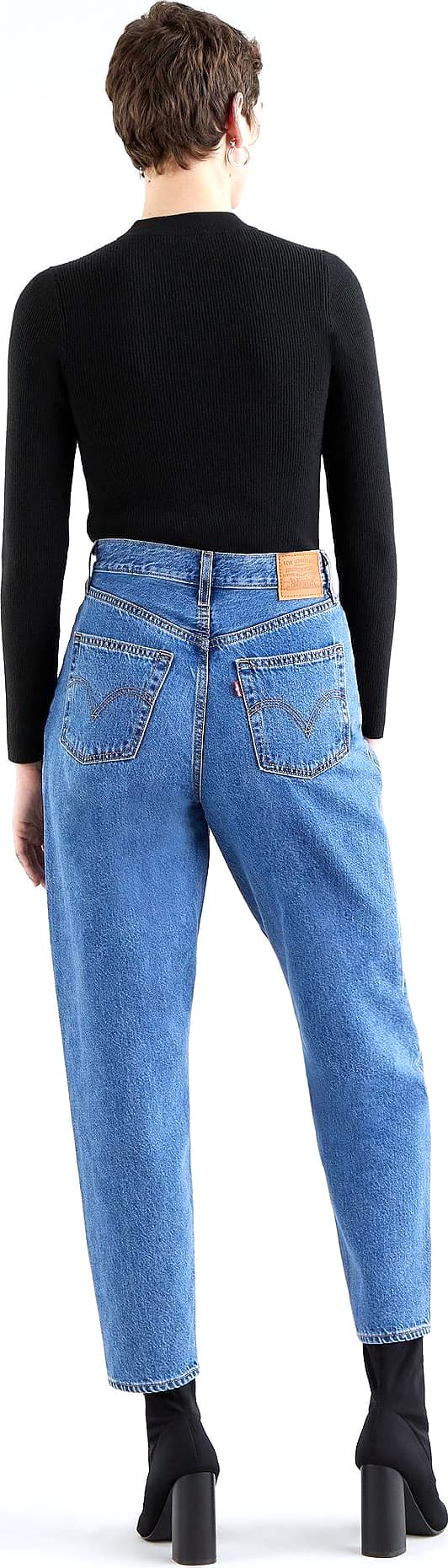 Product gallery image number 3 for product High Rise Loose Tapered Jeans - Women's