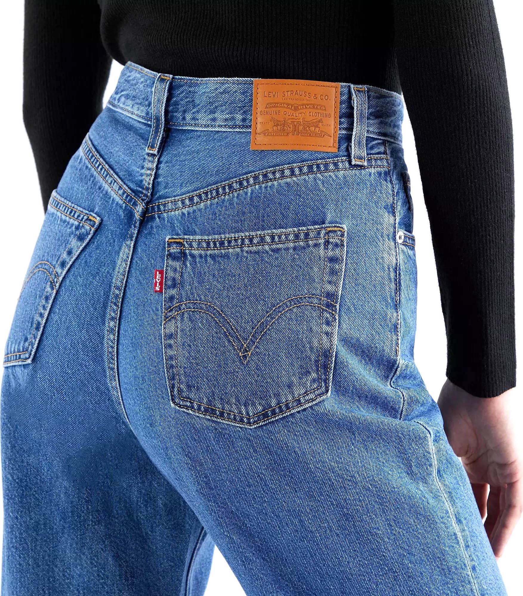 Product gallery image number 2 for product High Rise Loose Tapered Jeans - Women's