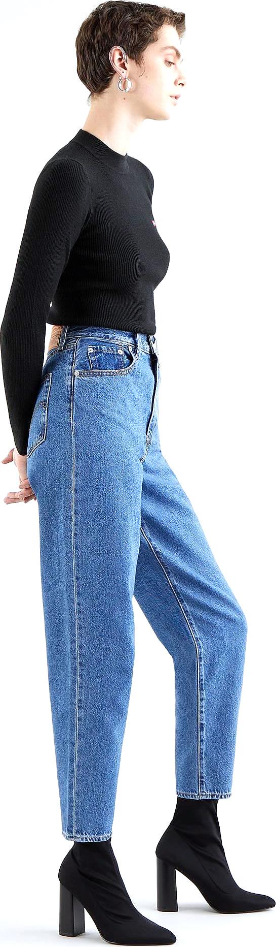 Product gallery image number 4 for product High Rise Loose Tapered Jeans - Women's