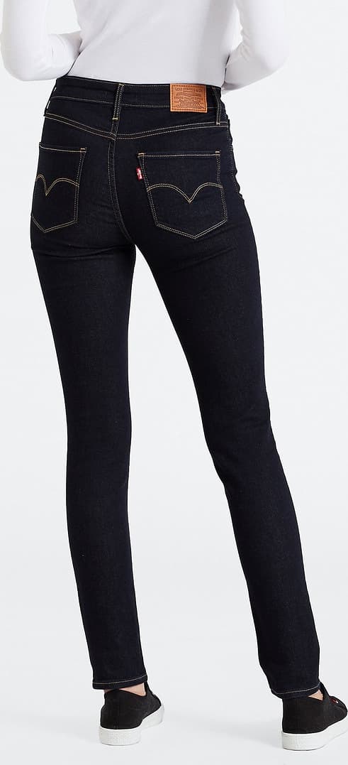 Product gallery image number 2 for product 721 High Rise Skinny Dark Wash Jeans - Women's