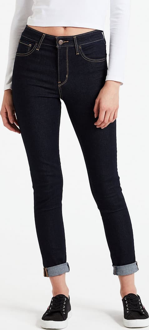 Product gallery image number 1 for product 721 High Rise Skinny Dark Wash Jeans - Women's