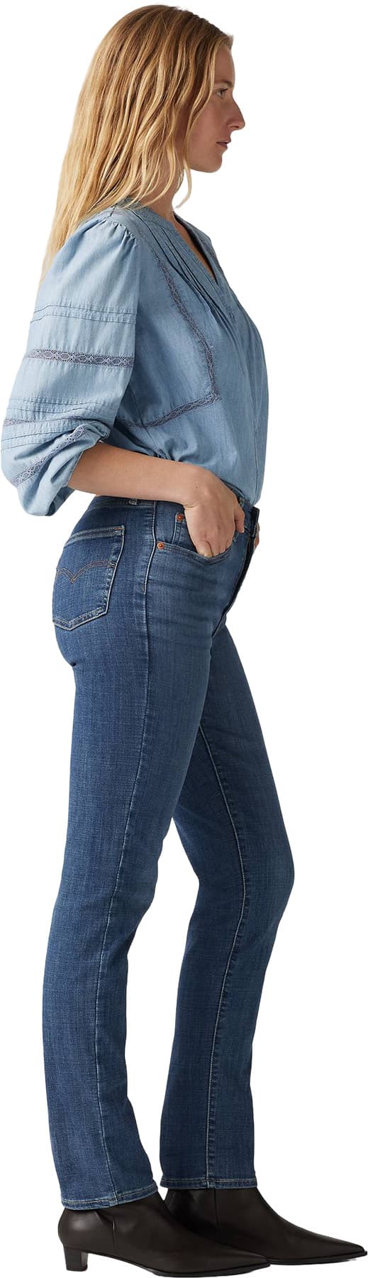 Numéro de l'image de la galerie de produits 4 pour le produit Jean taille haute slim droit 724 - Femme