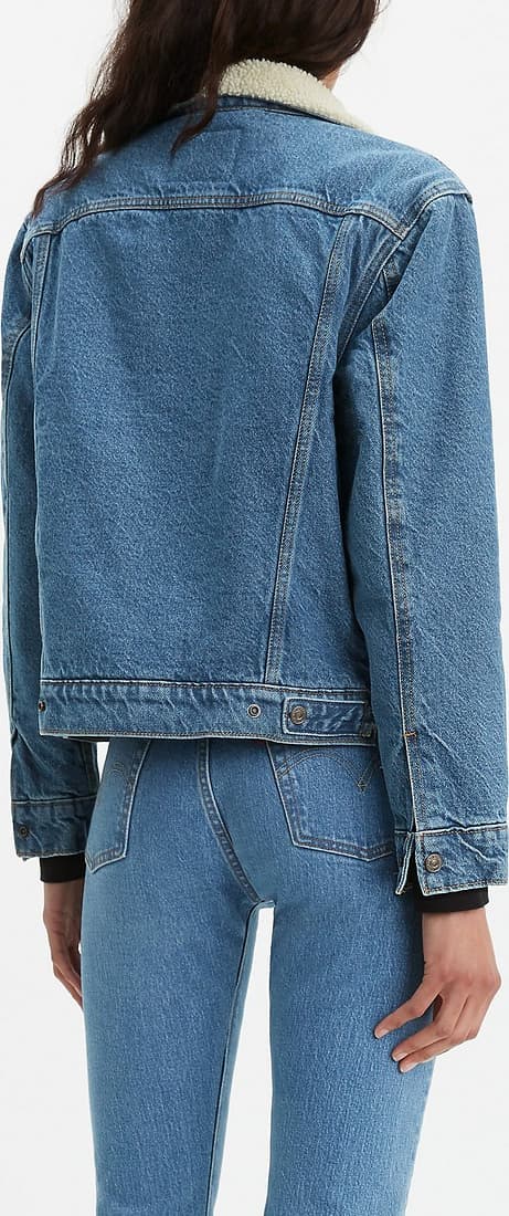Product gallery image number 2 for product Ex Boyfriend Sherpa Trucker Jacket - Women's