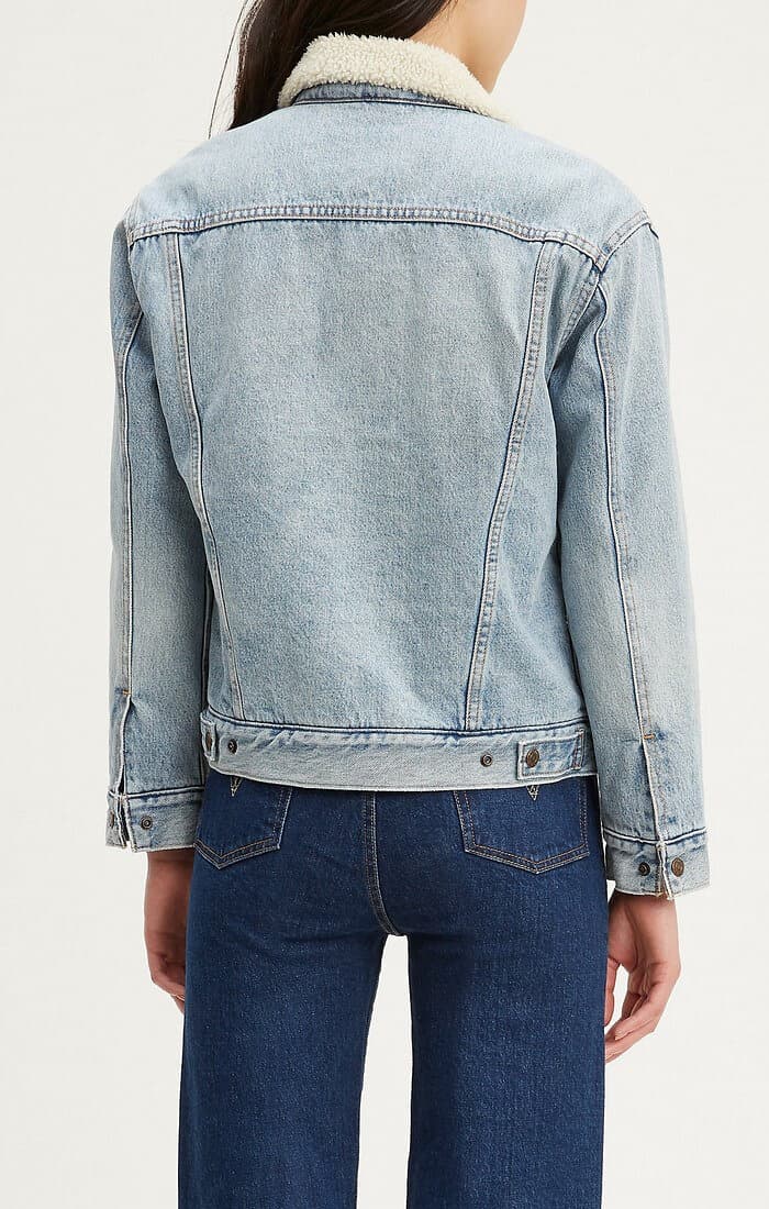 Product gallery image number 2 for product Ex-Boyfriend Sherpa Trucker Jacket - Women's