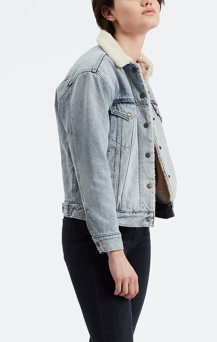 Product gallery image number 3 for product Ex-Boyfriend Sherpa Trucker Jacket - Women's