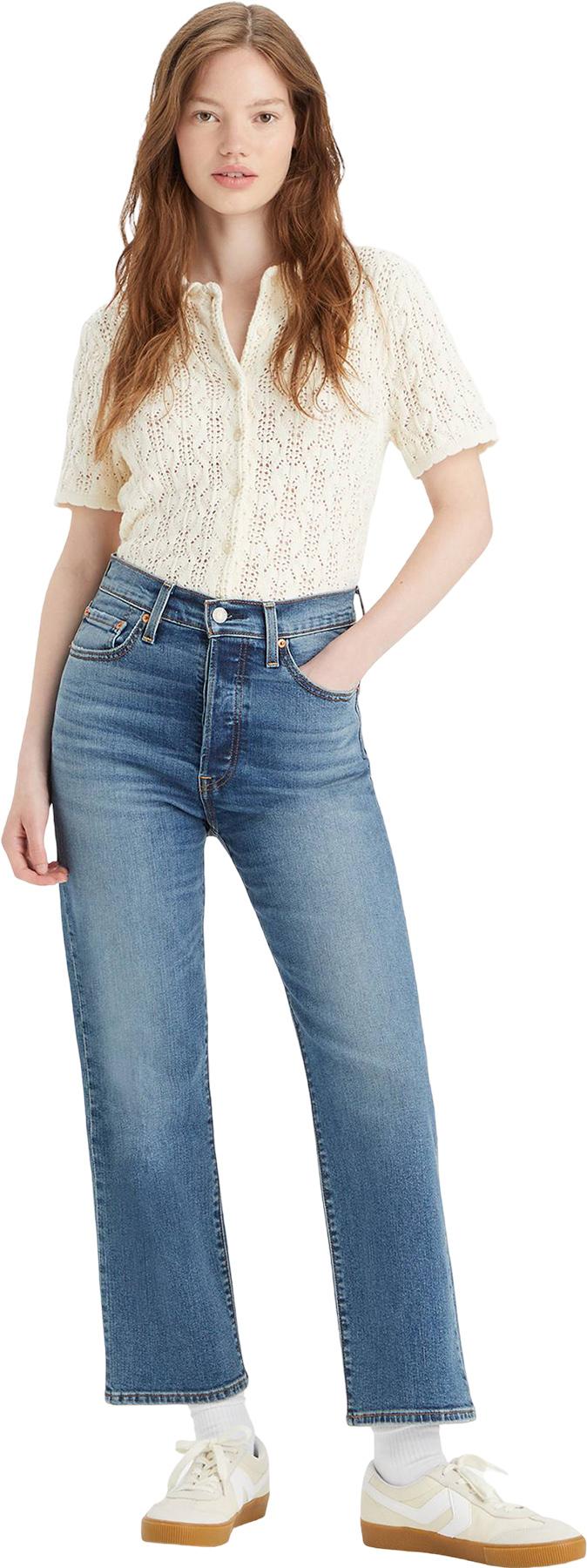 Product gallery image number 3 for product Ribcage Straight Ankle Jeans - Women's