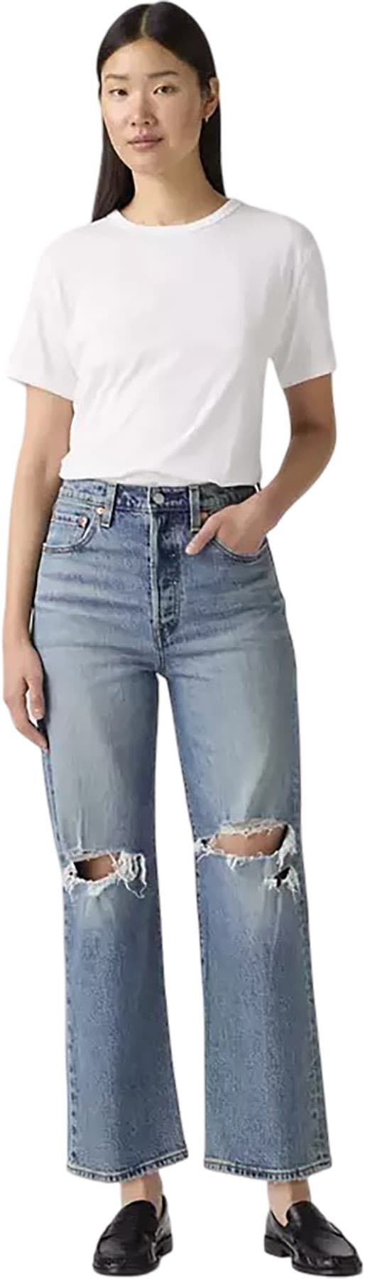 Product gallery image number 4 for product Ribcage Straight Ankle Jeans - Women's