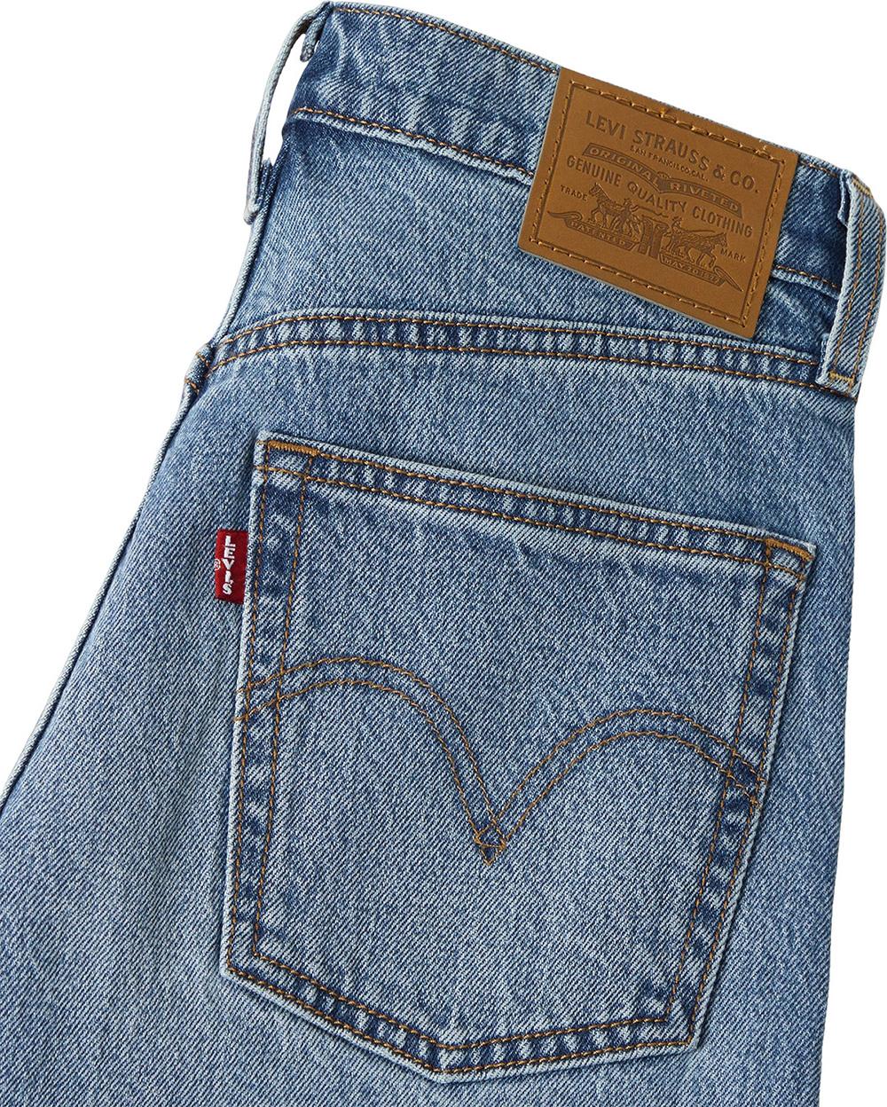 Numéro de l'image de la galerie de produits 7 pour le produit Jean écourté à jambe droite Ribcage - Femme