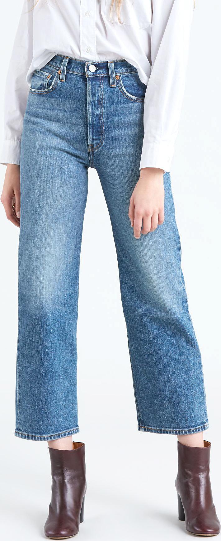 Product gallery image number 1 for product Ribcage Straight Ankle Jeans - Women's