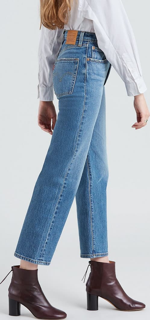 Product gallery image number 3 for product Ribcage Straight Ankle Jeans - Women's