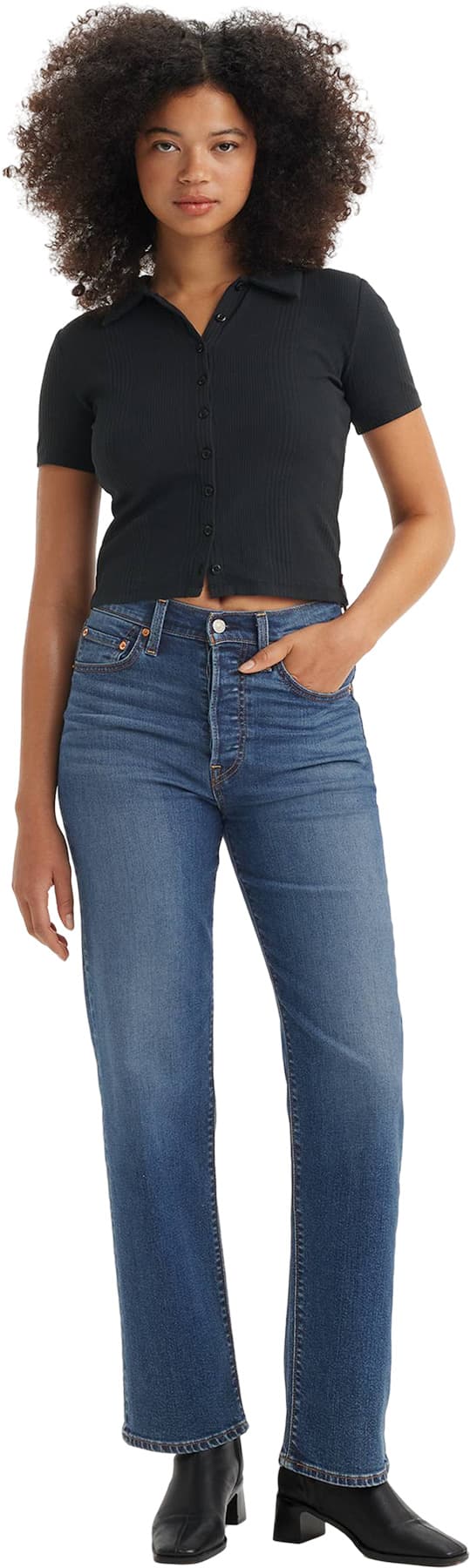 Product gallery image number 2 for product Ribcage Full-Length Jeans - Women's