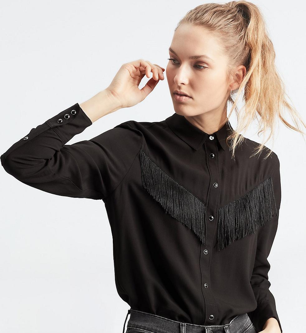 Numéro de l'image de la galerie de produits 2 pour le produit Chamise brodée à franges Selita Western - Femme