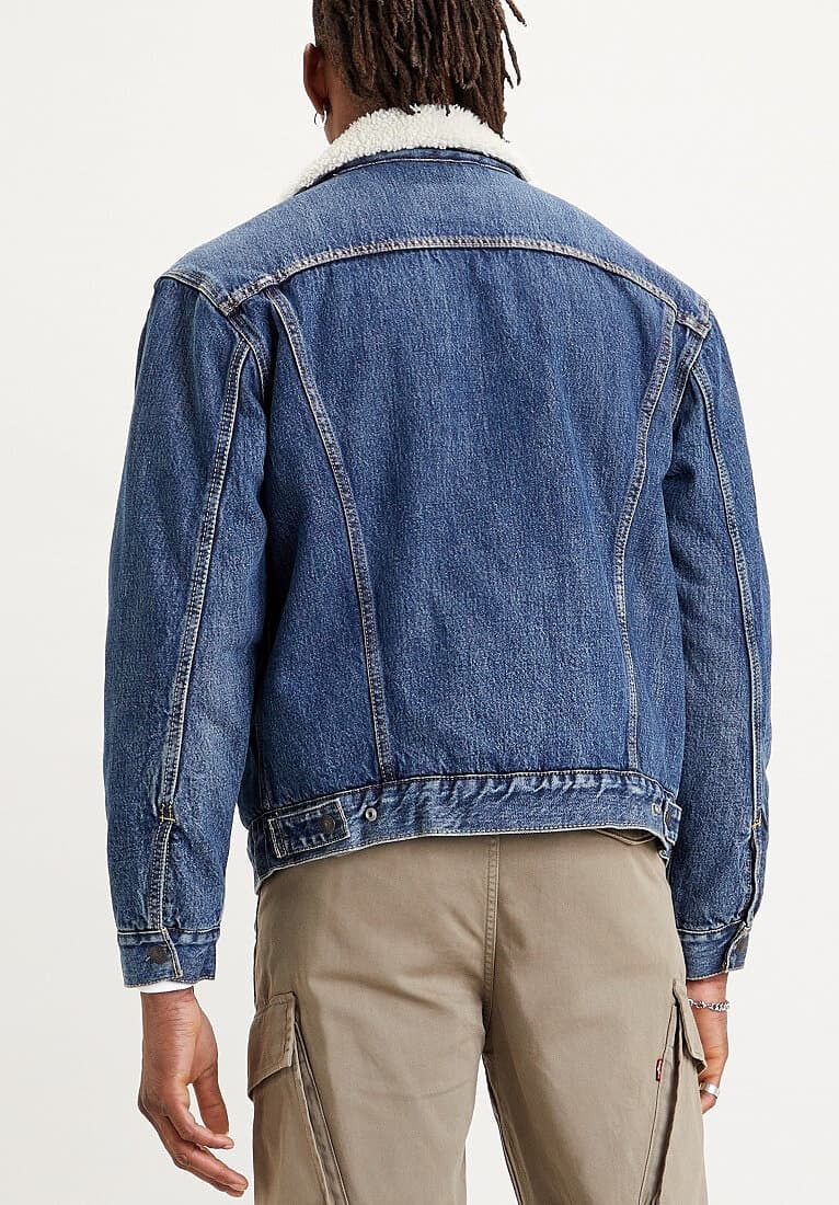 Product gallery image number 2 for product Vintage Fit Sherpa Trucker Jacket - Men's