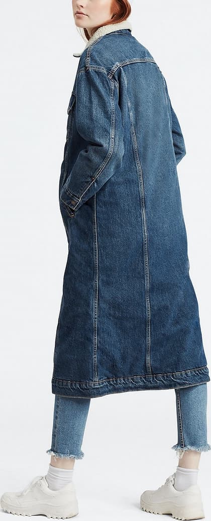 Numéro de l'image de la galerie de produits 2 pour le produit Manteau X Long Sherpa Trucker - Femme