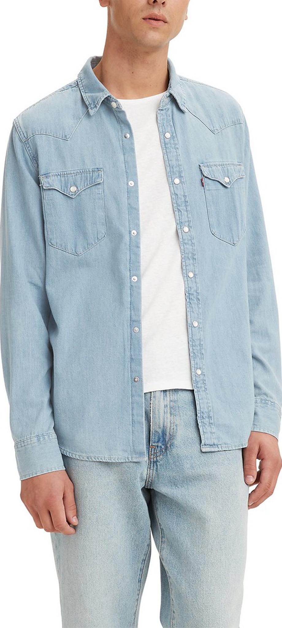 Product gallery image number 2 for product Chemise en denim classique western - Homme