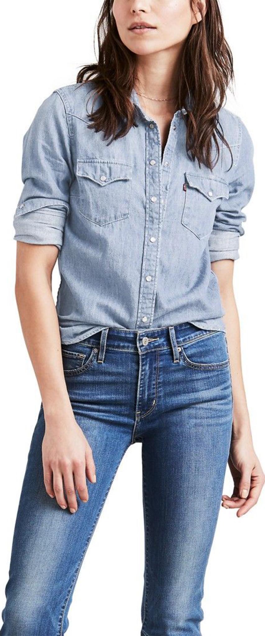 Product gallery image number 3 for product Ultimate Western Denim Shirt - Women's