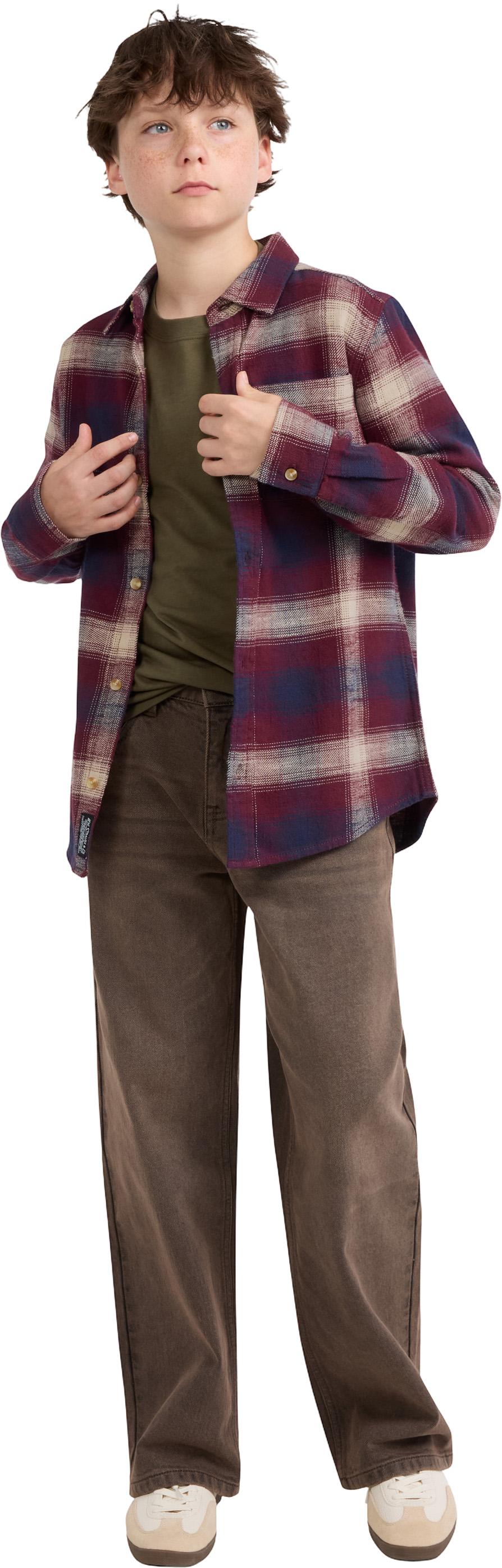 Product gallery image number 8 for product Shadow Plaid Flannel Shirt - Boy
