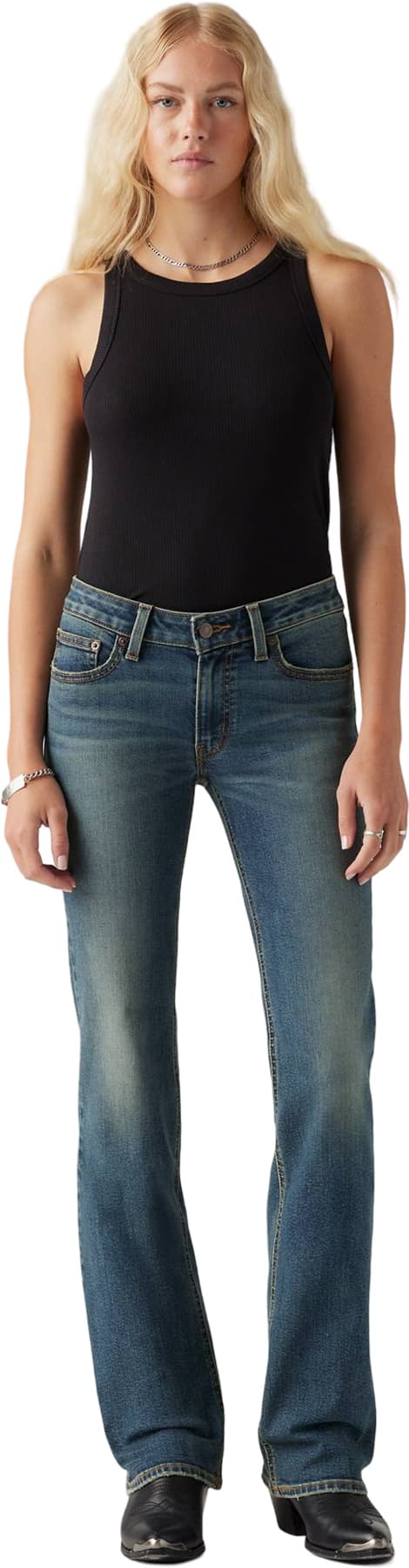 Numéro de l'image de la galerie de produits 3 pour le produit Jean taille très basse bootcut - Femme