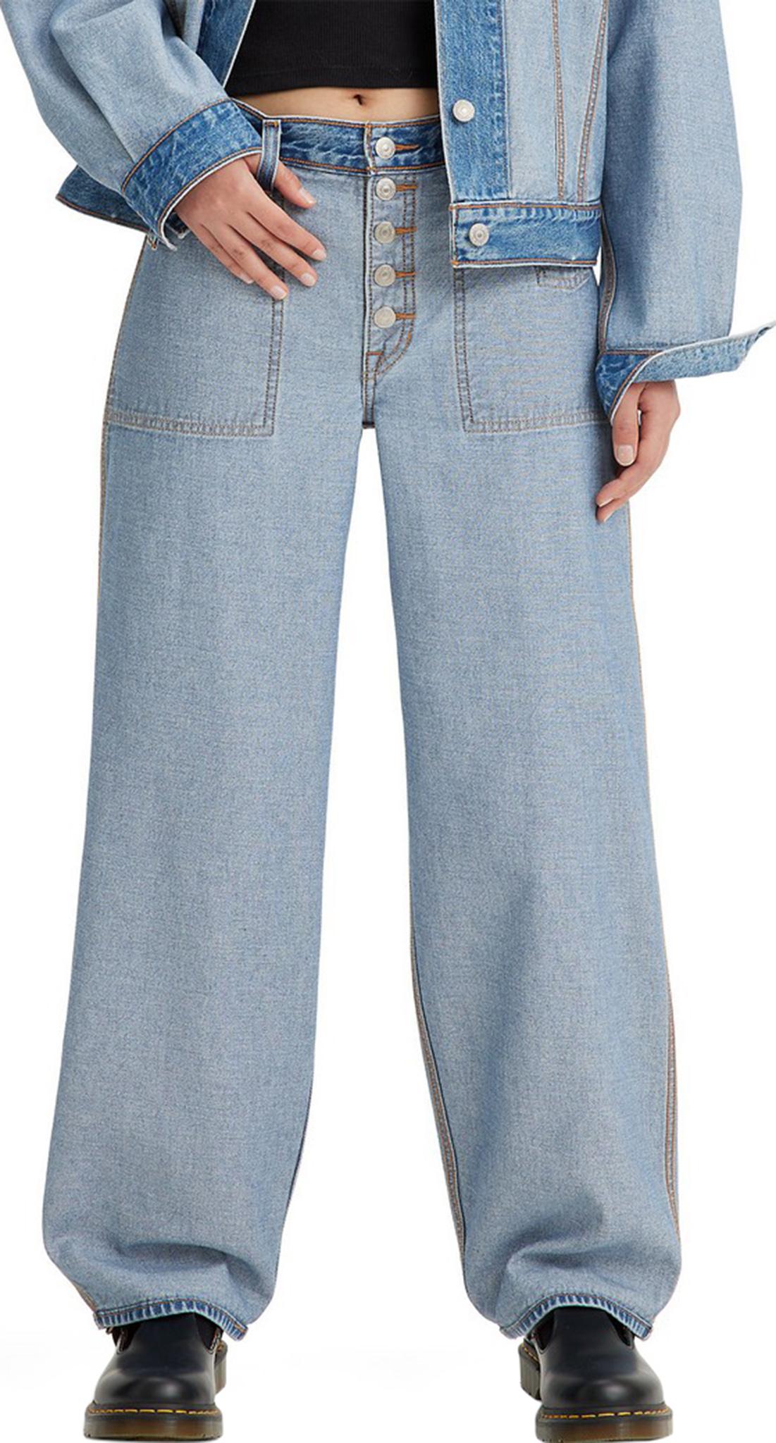 Product gallery image number 4 for product Reversible Baggy Dad Jeans - Women's