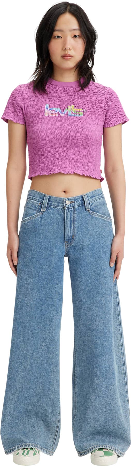 Numéro de l'image de la galerie de produits 3 pour le produit Jean ample à jambe large '94 - Femme
