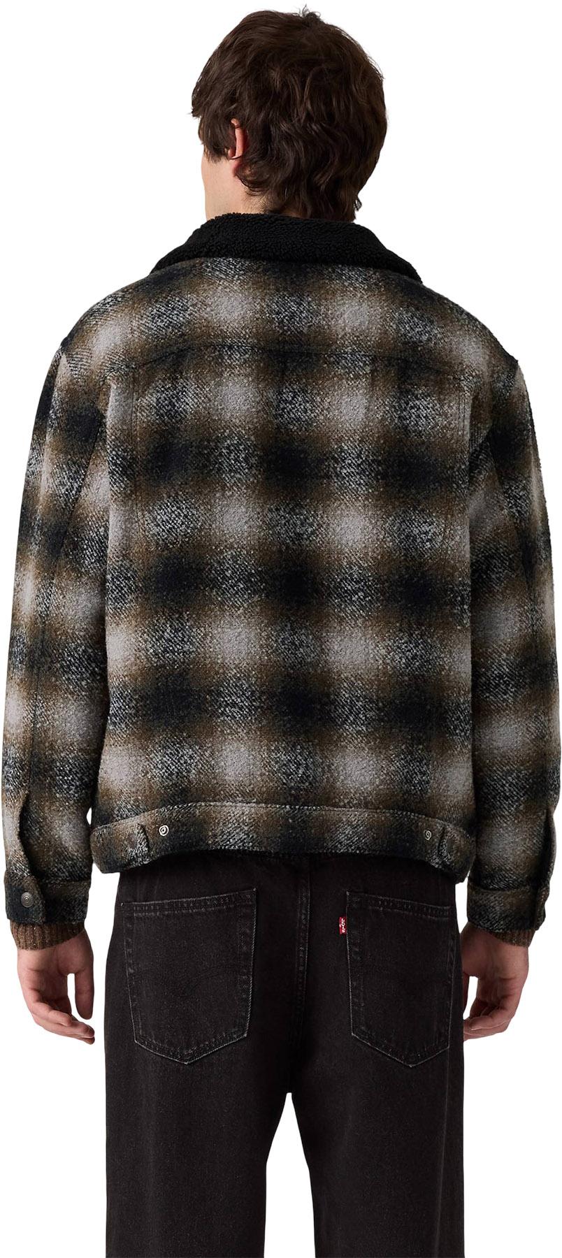 Product gallery image number 2 for product Relaxed Fit Plaid Trucker Jacket - Men's