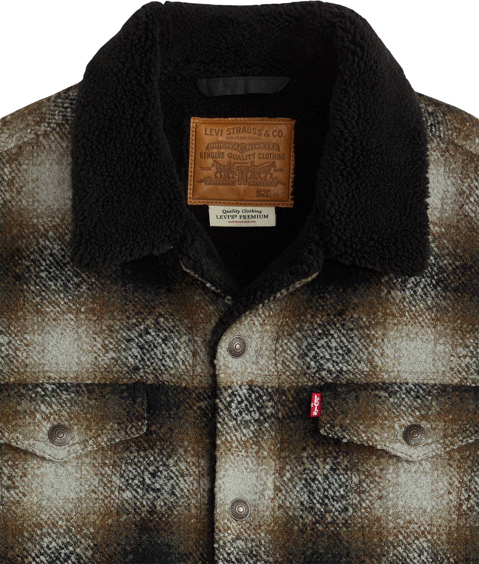 Product gallery image number 3 for product Relaxed Fit Plaid Trucker Jacket - Men's
