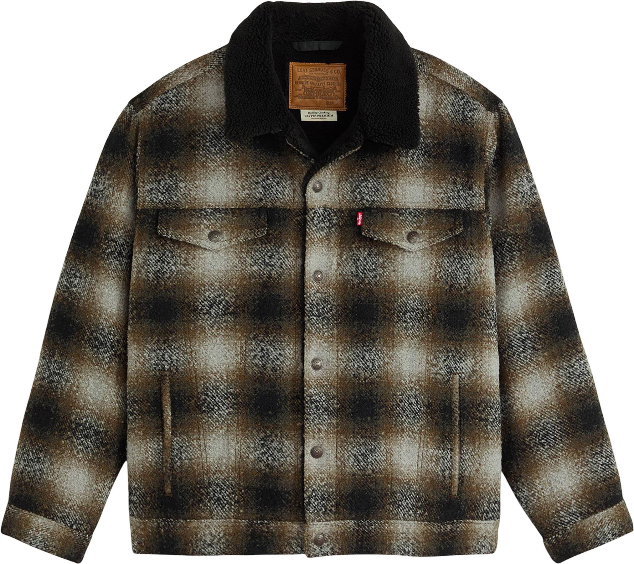 Product image for Relaxed Fit Plaid Trucker Jacket - Men's