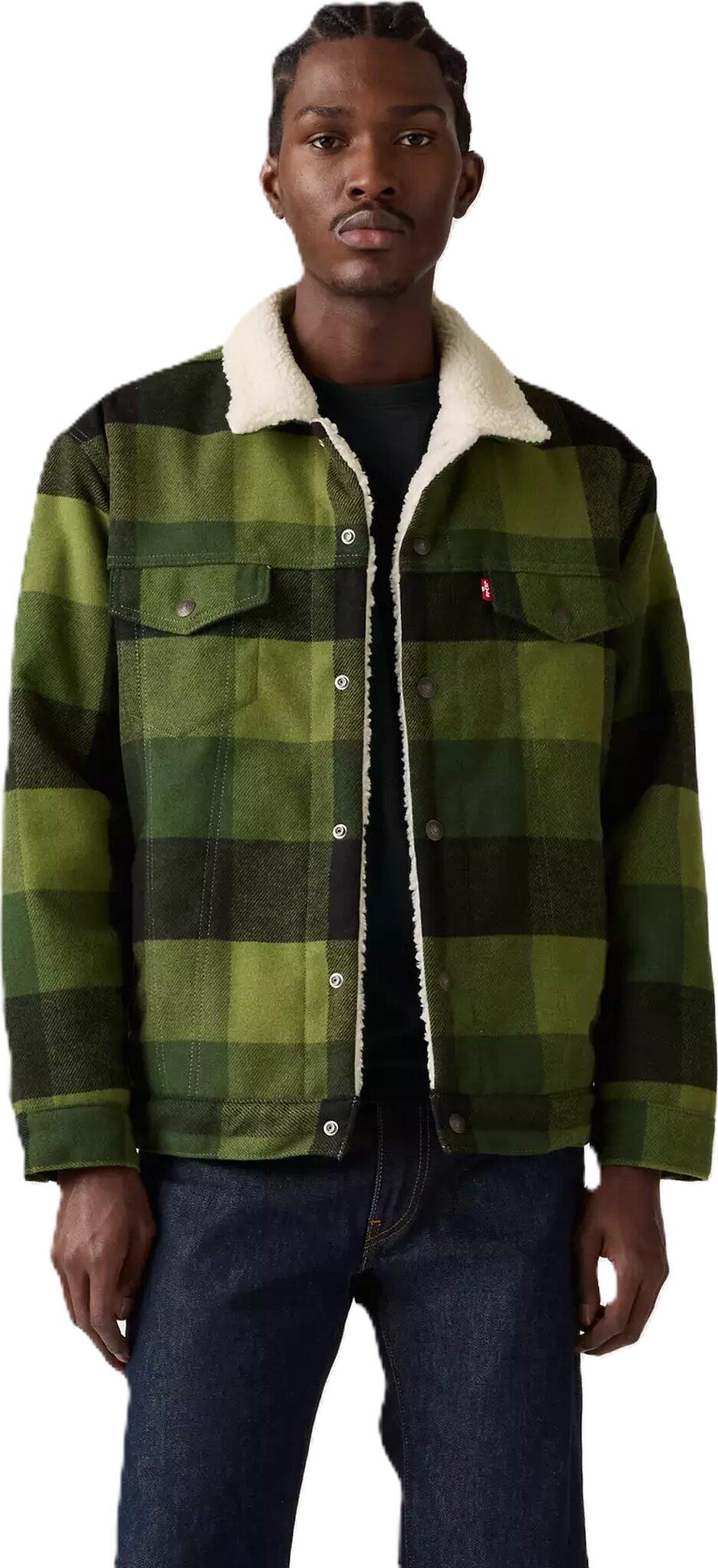 Product image for Relaxed Fit Plaid Trucker Jacket - Men's