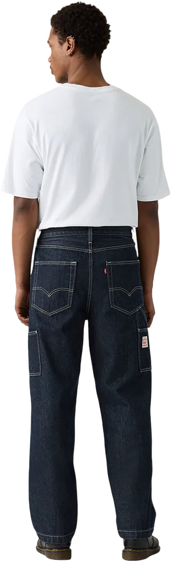 Product gallery image number 2 for product 568 Loose Straight Double-knee Carpenter Jeans - Men's