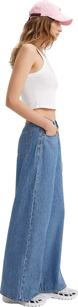 Product gallery image number 5 for product Baggy Dad Wide-Leg Jeans - Women's