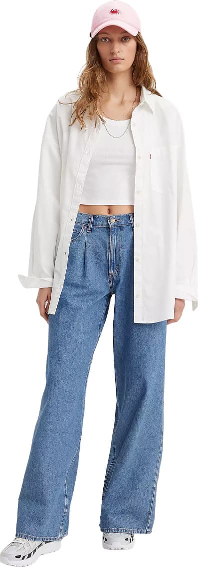 Product gallery image number 2 for product Baggy Dad Wide-Leg Jeans - Women's